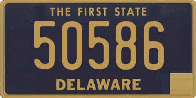 DE license plate 50586