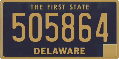 DE license plate 505864