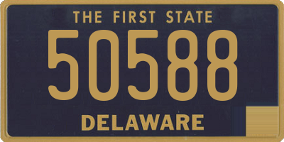 DE license plate 50588