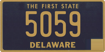 DE license plate 5059