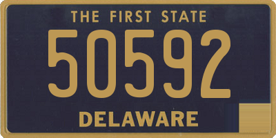 DE license plate 50592