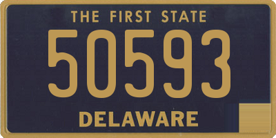 DE license plate 50593