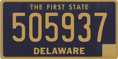 DE license plate 505937