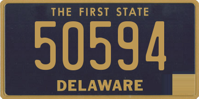 DE license plate 50594