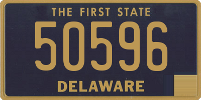 DE license plate 50596