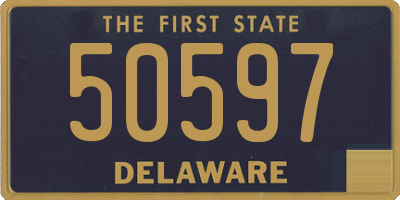 DE license plate 50597