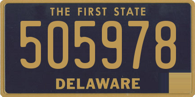 DE license plate 505978