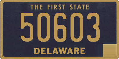 DE license plate 50603