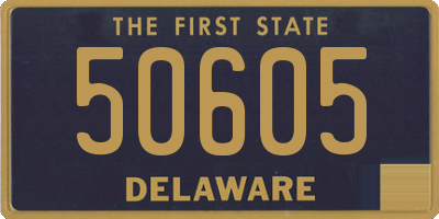 DE license plate 50605