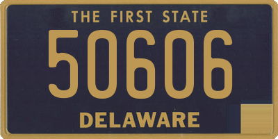 DE license plate 50606