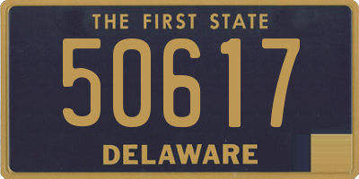 DE license plate 50617