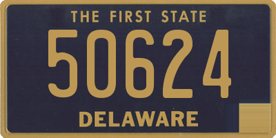 DE license plate 50624