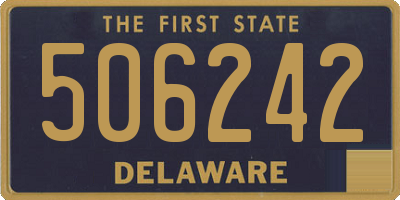 DE license plate 506242