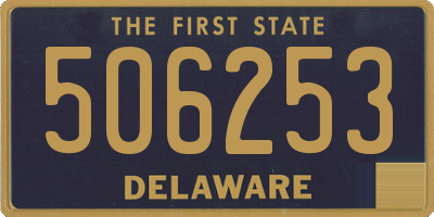 DE license plate 506253