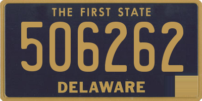 DE license plate 506262