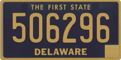 DE license plate 506296
