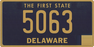 DE license plate 5063