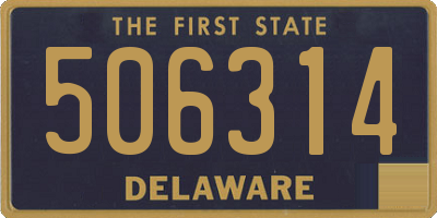 DE license plate 506314