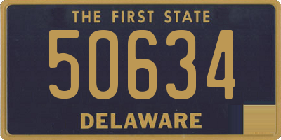 DE license plate 50634
