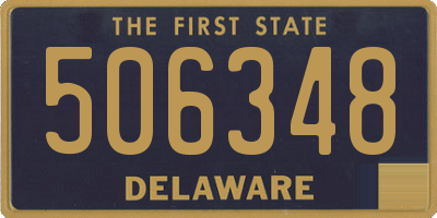 DE license plate 506348