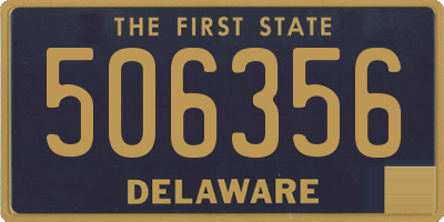 DE license plate 506356
