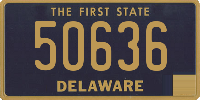 DE license plate 50636