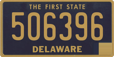 DE license plate 506396