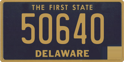 DE license plate 50640