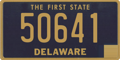 DE license plate 50641