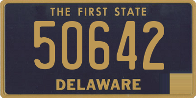 DE license plate 50642