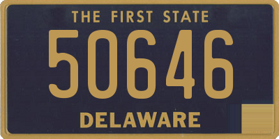 DE license plate 50646