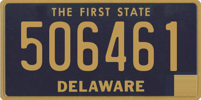 DE license plate 506461
