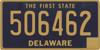 DE license plate 506462