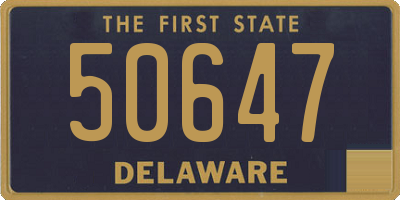 DE license plate 50647