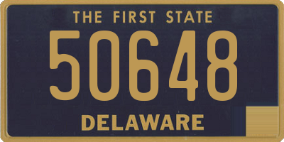 DE license plate 50648