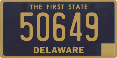 DE license plate 50649