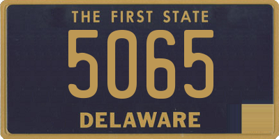 DE license plate 5065