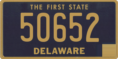 DE license plate 50652