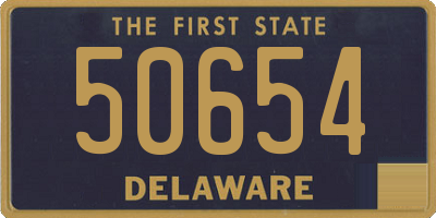 DE license plate 50654