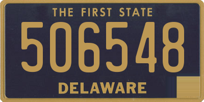 DE license plate 506548