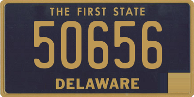 DE license plate 50656