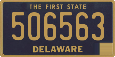 DE license plate 506563