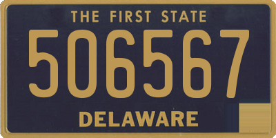 DE license plate 506567