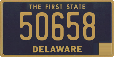 DE license plate 50658
