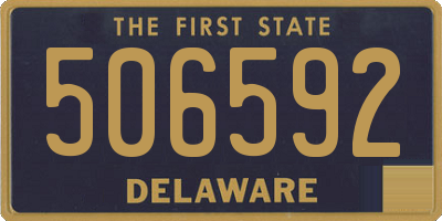 DE license plate 506592