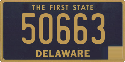 DE license plate 50663