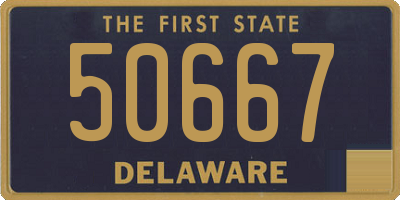 DE license plate 50667