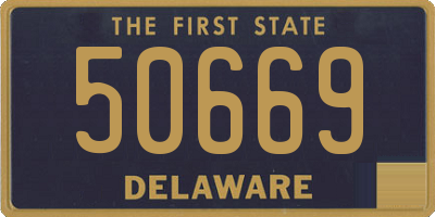 DE license plate 50669
