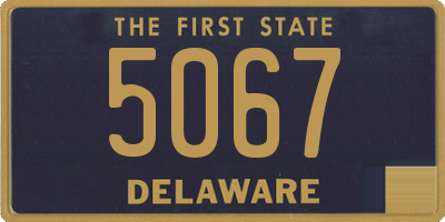 DE license plate 5067