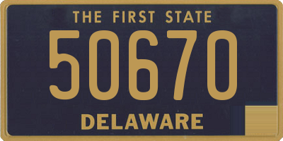 DE license plate 50670